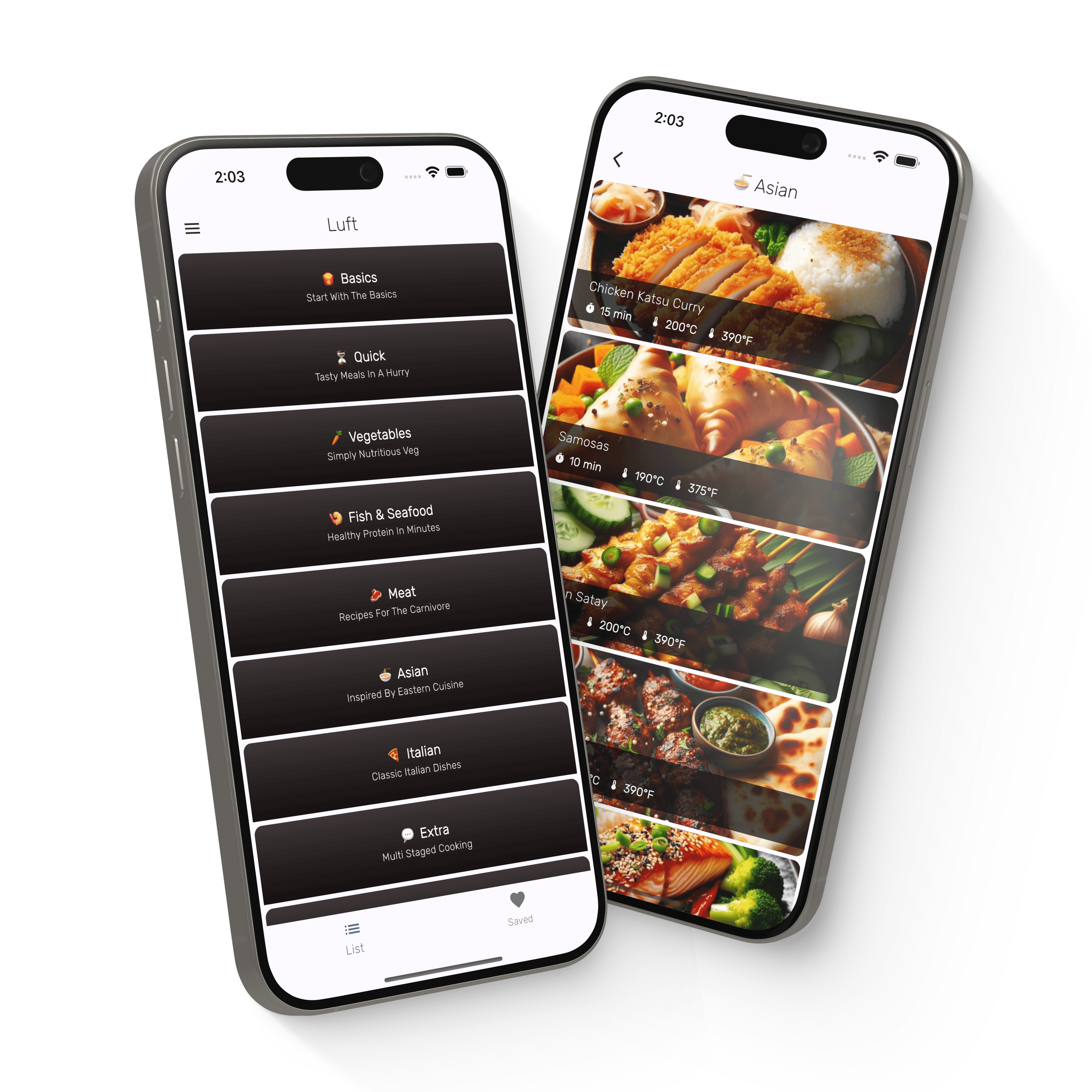 luft app screens